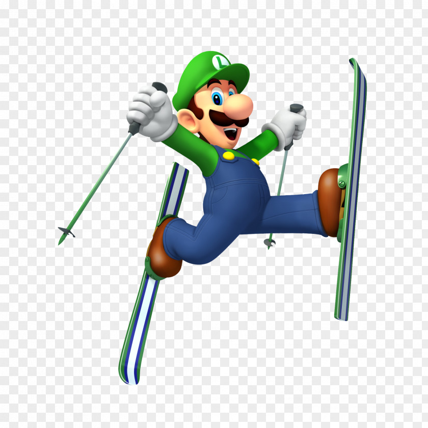 Luigi Mario & Sonic At The Olympic Winter Games Wii PNG