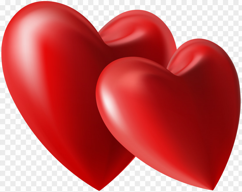 Two Hearts Clip Art Image Heart Valentines Day Love PNG