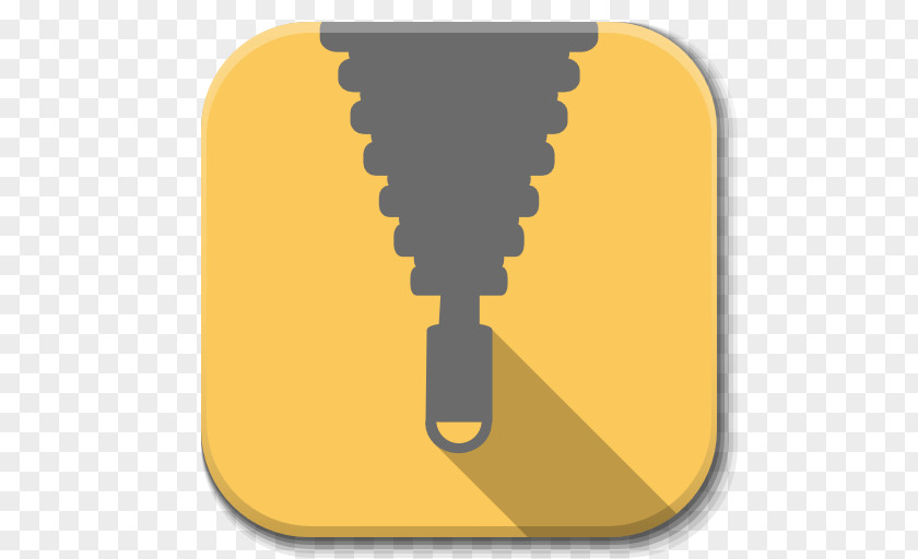 Apps File Roller Symbol Yellow Font PNG