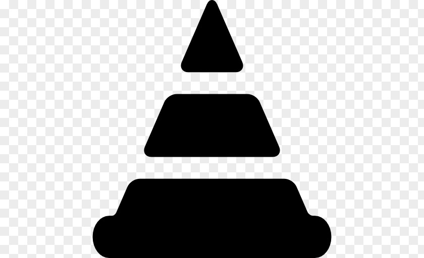 Black And White Triangle PNG