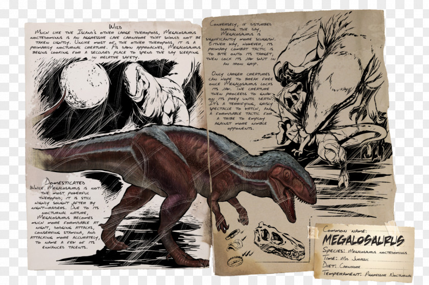 Dinosaur Megalosaurus ARK: Survival Evolved Allosaurus Pachyrhinosaurus PNG