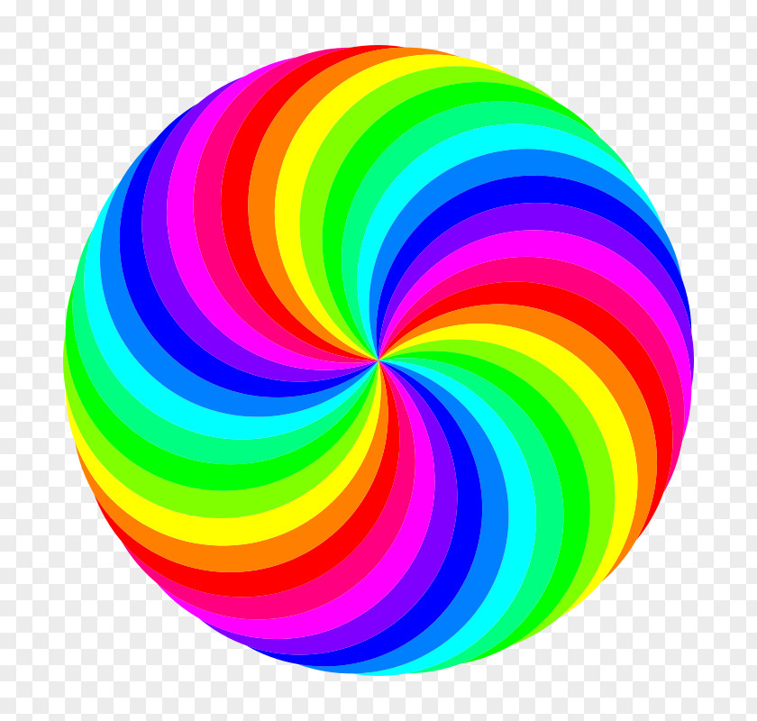 Rainbow Color Wheel Clip Art PNG