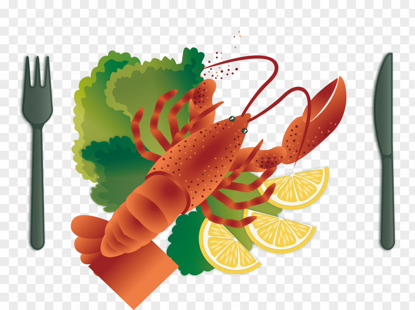 A Bad Lobster With Pincers Seafood Caridea Fish Dish PNG