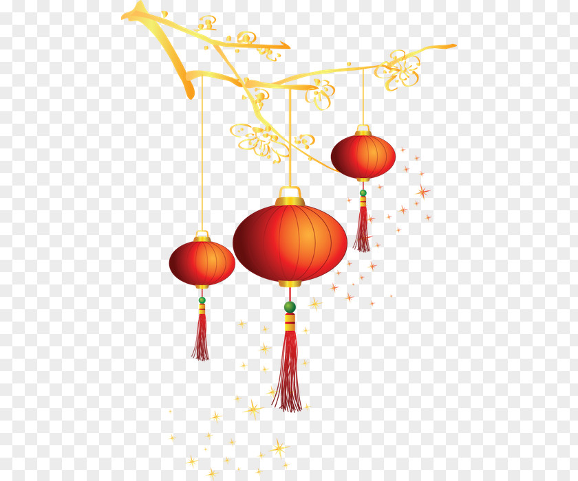 Decoration Lantern Hanging Chinese New Year Paper Vector Graphics PNG