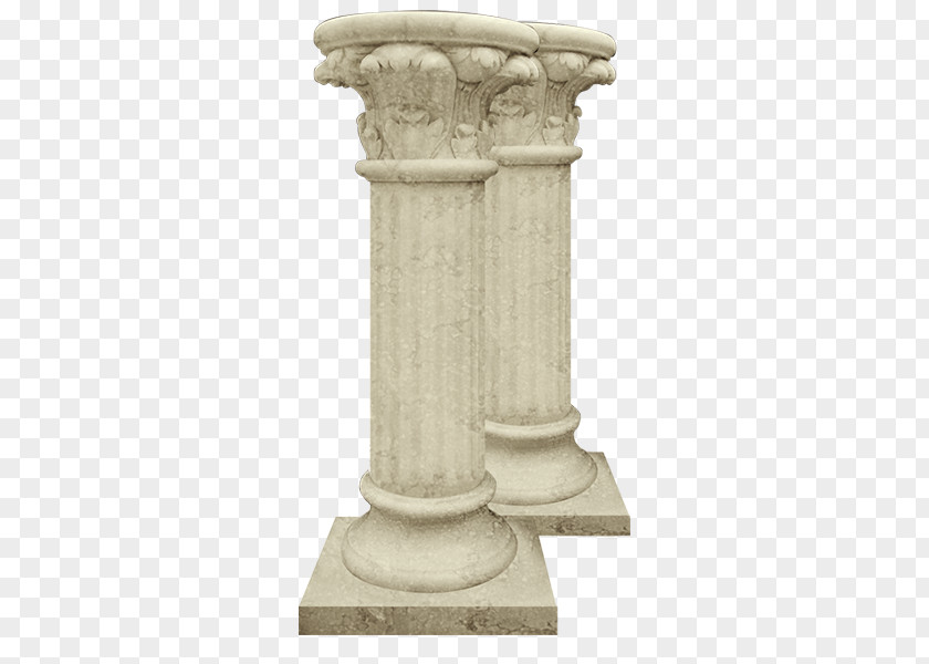 Marble Pillar Column Moscow Podmoskov'ye Sculpture Stone Carving PNG