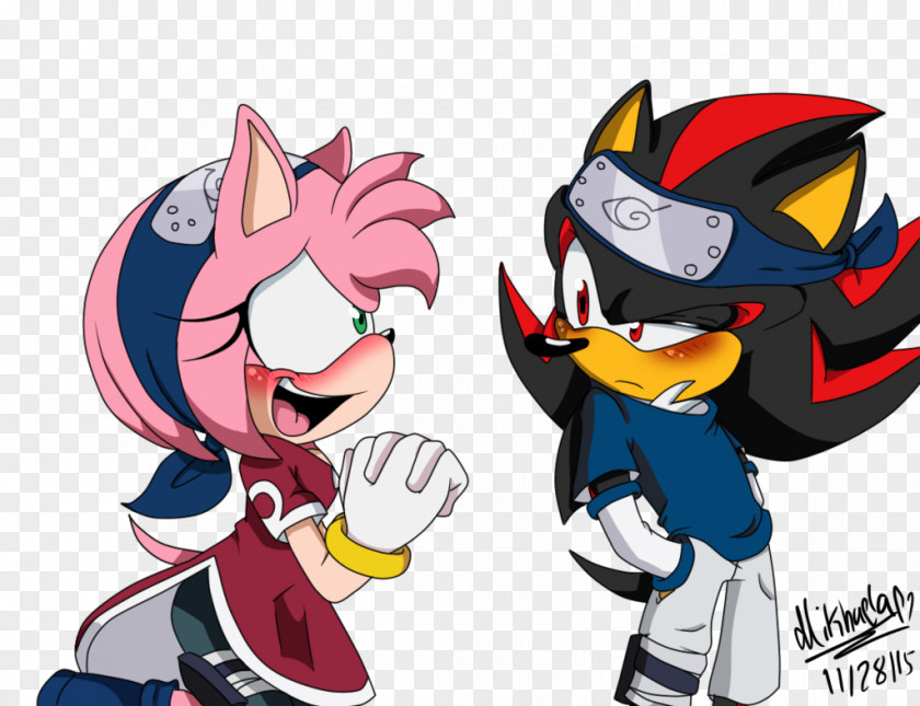 Sonic The Hedgehog Sasuke Uchiha Sakura Haruno Amy Rose Shadow And Black Knight PNG