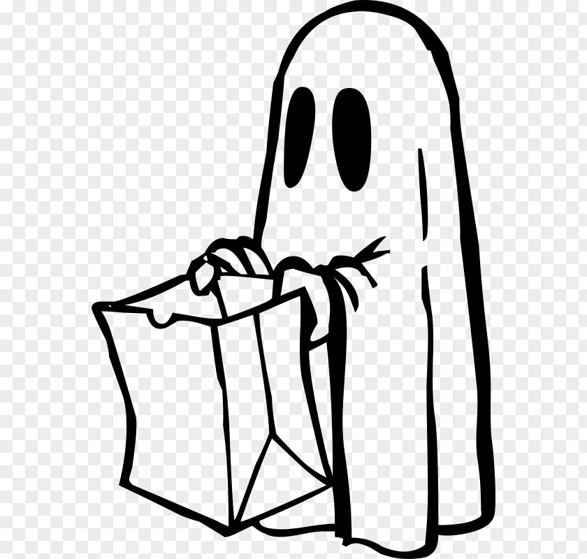 Bag Opean Halloween Black And White Art Clip PNG