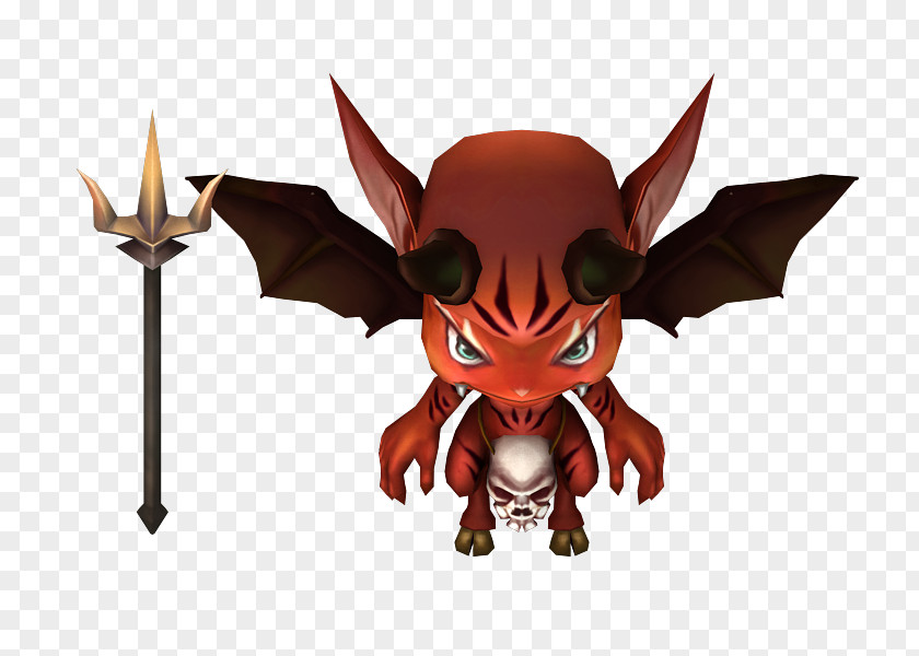 Little Devil Demon Figurine Legendary Creature Animated Cartoon PNG