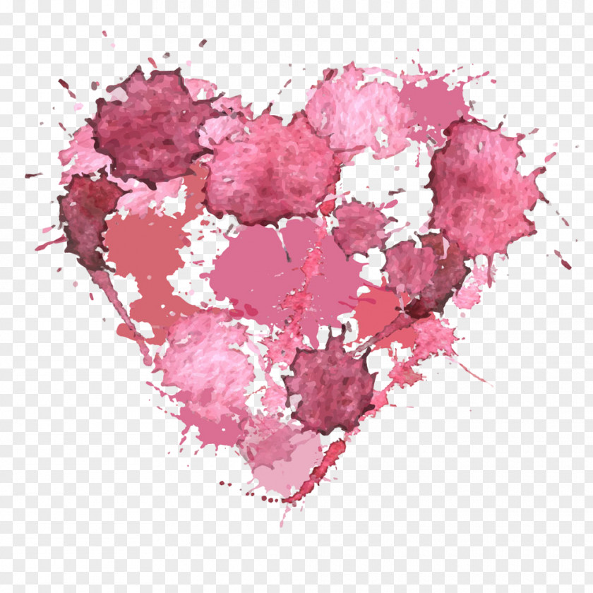 Pink Heart Love Font Magenta PNG
