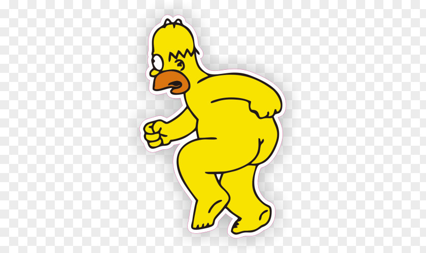 Simpsons Garbage Island Sticker Homer Simpson Cartoon Наклейка PNG