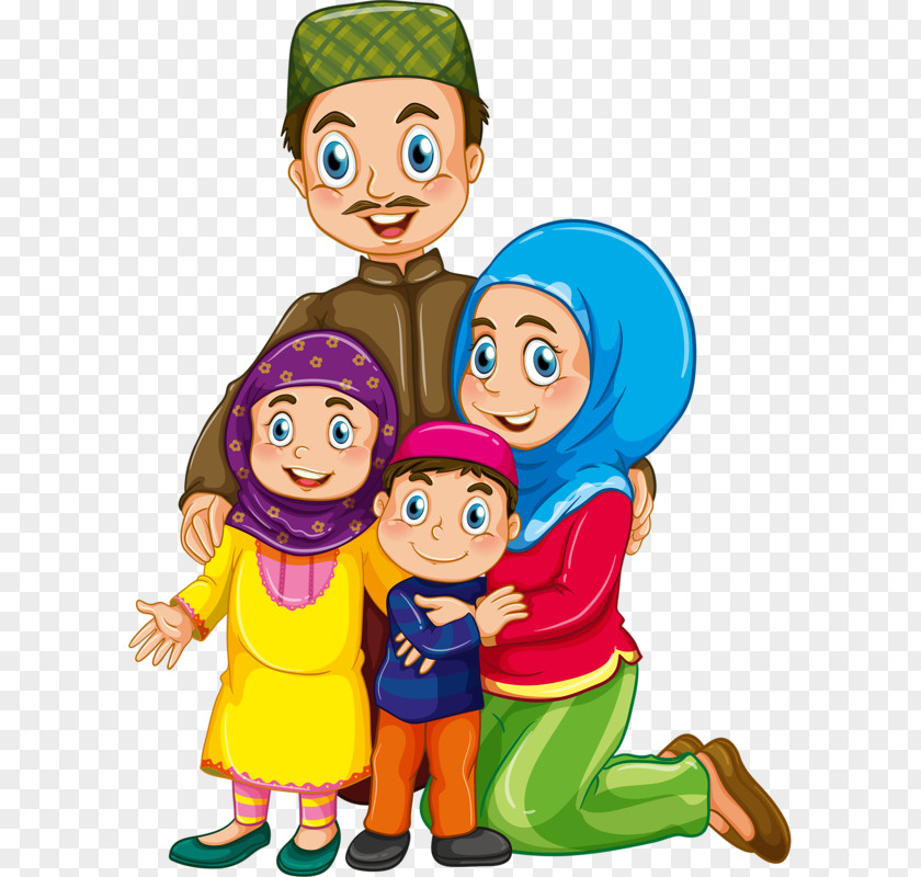 Mouslim Child Muslim Islam Family Clip Art PNG
