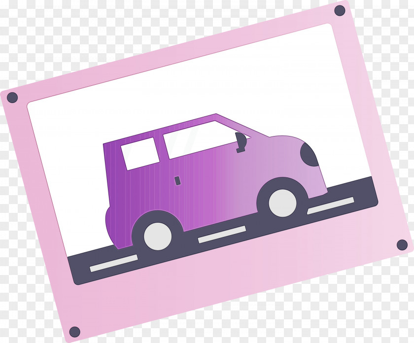 Pink Vehicle Transport Car PNG