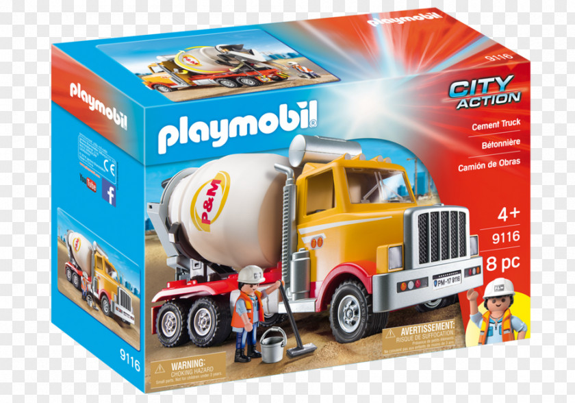 Concrete Truck Cement Mixers Playmobil Food PNG