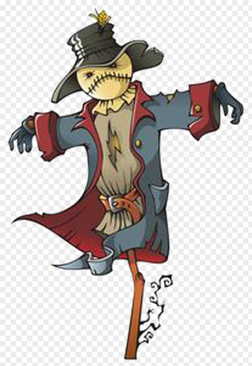 Demon Scarecrow Cartoon Stock Illustration PNG