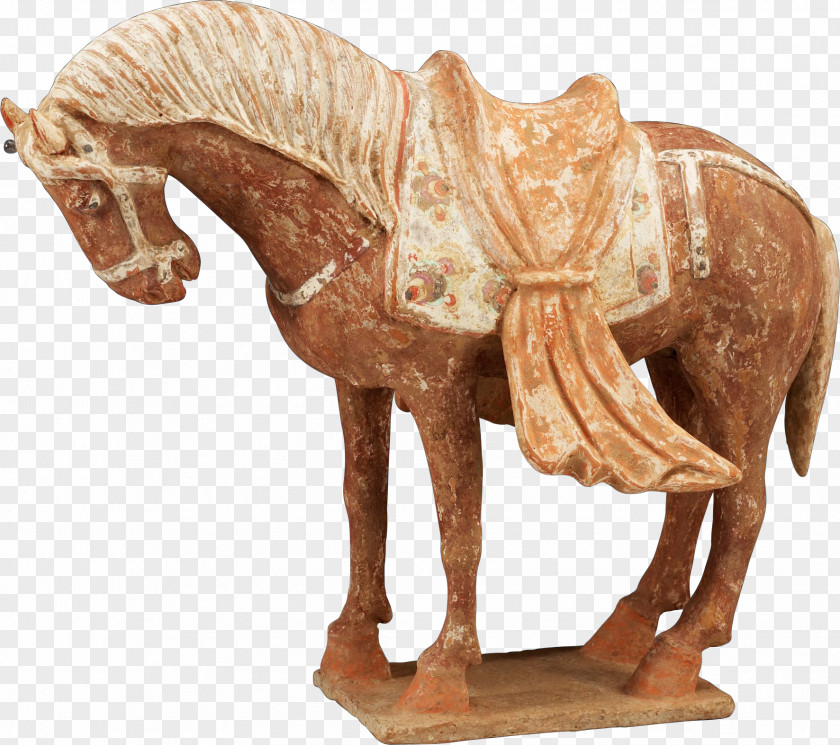 Mustang Mane Classical Sculpture Dog PNG