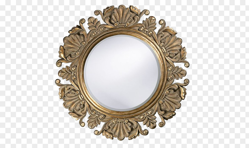 Round Mirror Light Antique Wall Vintage PNG