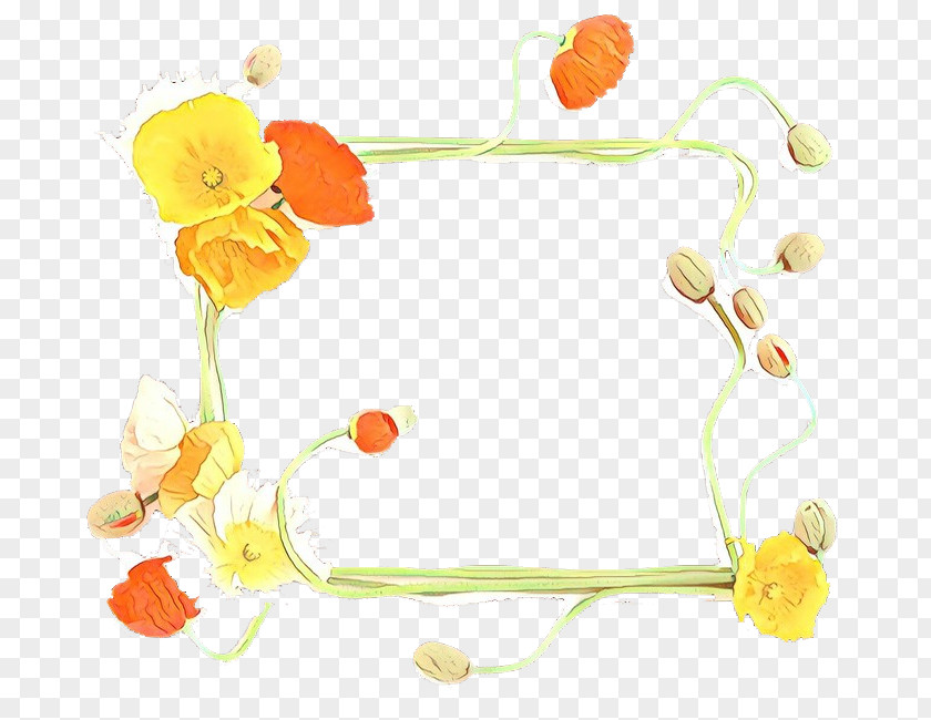 Yellow Engagement Floral Design PNG
