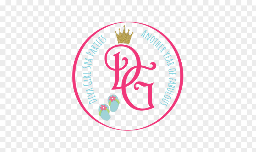 Party Diva's Girls Spa Logo Brand PNG
