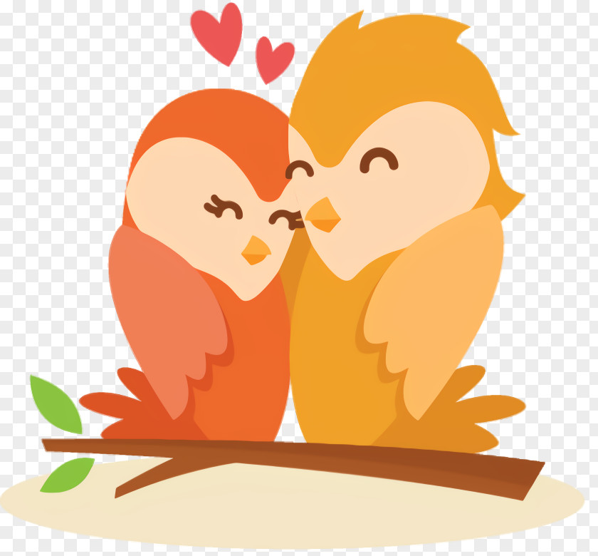 Bird Love Background Heart PNG