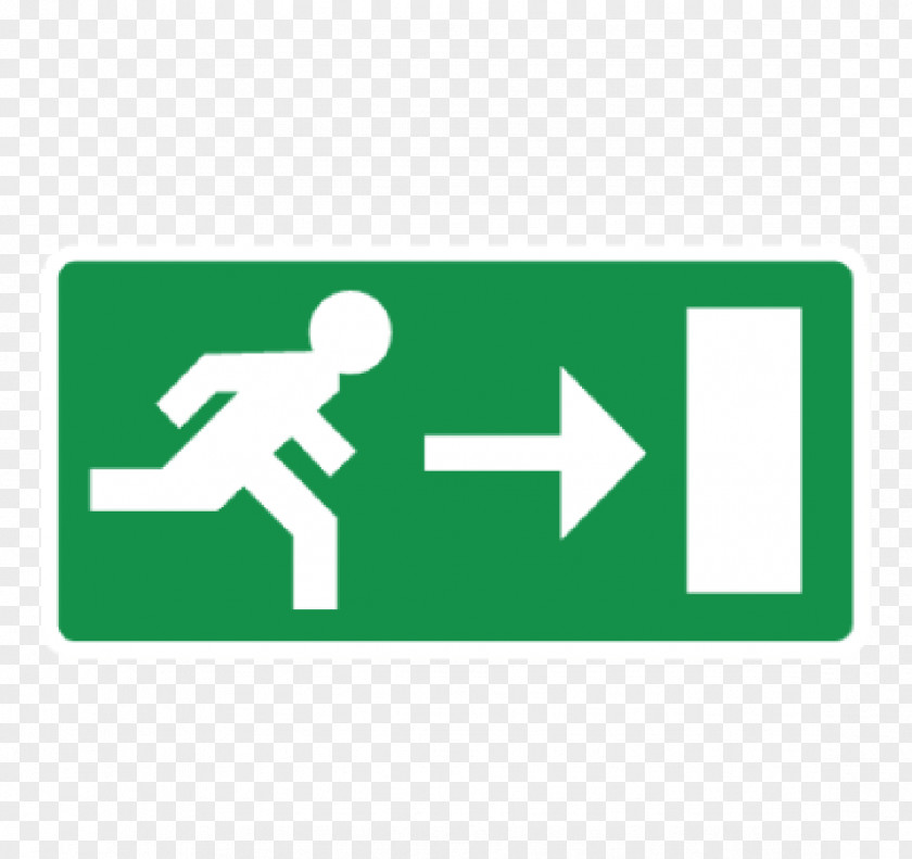 Emergency Exit Pictogram Sticker ISO 7010 Lighting PNG