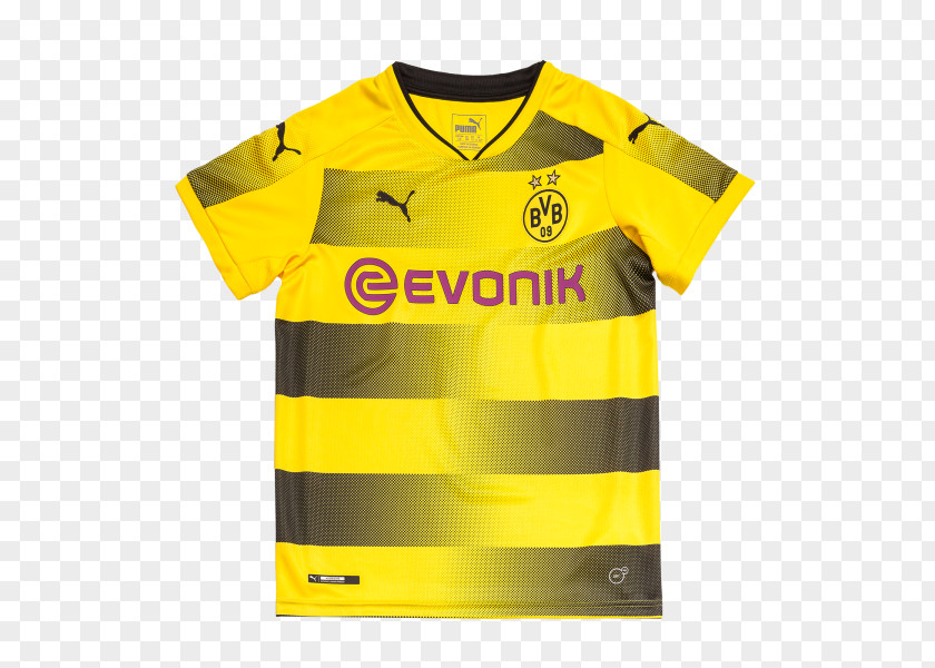 T-shirt Borussia Dortmund 2017–18 Bundesliga Jersey Kit PNG