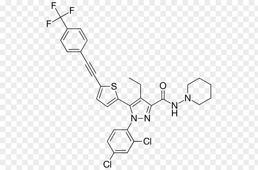 Cannabinoid Receptor Type 1 Rimonabant TM-38837 Inverse Agonist Drug PNG