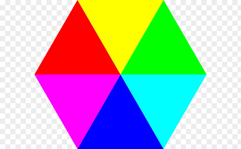 Colors Hexagon Triangle Shape Clip Art PNG
