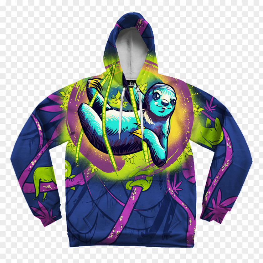 Mockupmandala Hoodie T-shirt Sloth Sweater Drawstring PNG