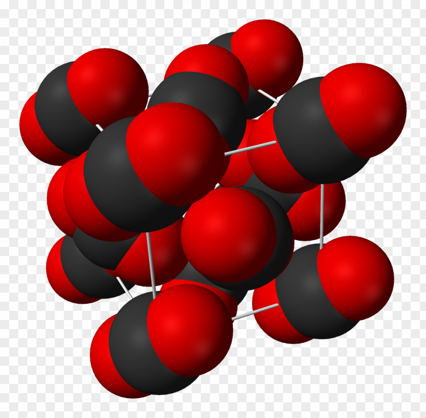 Structure Diagram Carbon Dioxide Gas Dry Ice Space-filling Model PNG