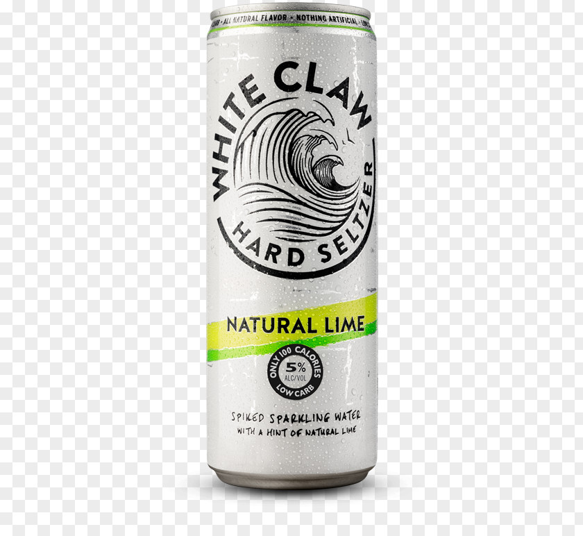 White Claw Carbonated Water Beer Hard Seltzer Alcoholic Beverages Fizzy Drinks PNG