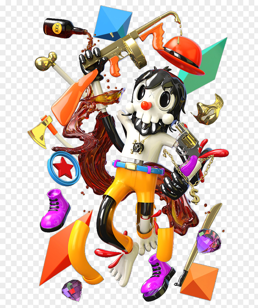 3D Cartoon Doll Graphic Design Computer Graphics Three-dimensional Space PNG