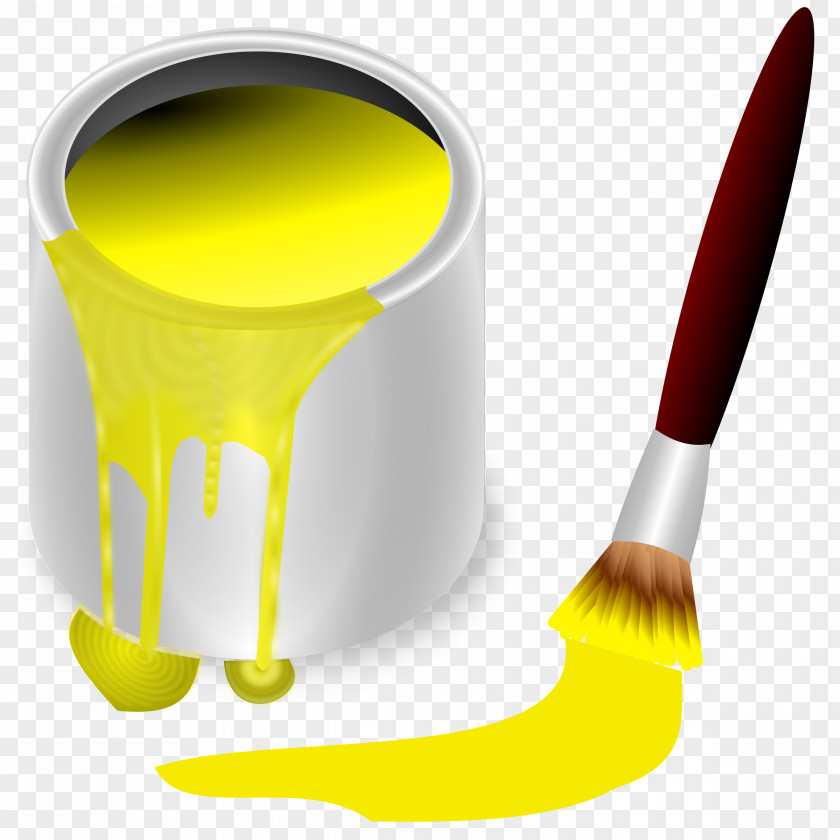 Bucket Paintbrush Clip Art PNG