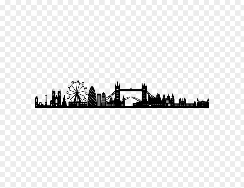 London Skyline Drawing Royalty-free Phonograph Record PNG