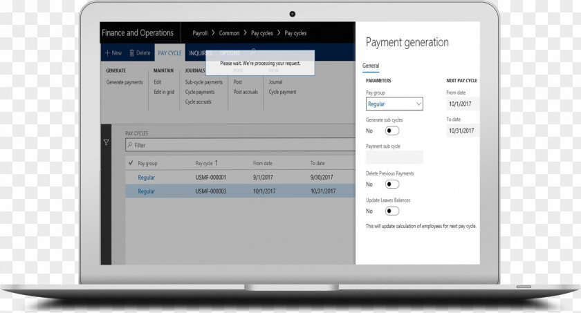 Microsoft Dynamics 365 AX Human Resource Management PNG