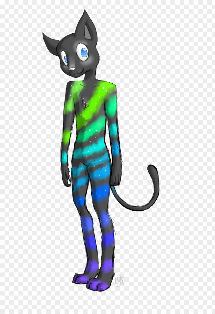Galaxy Cat Tail Figurine Clip Art PNG