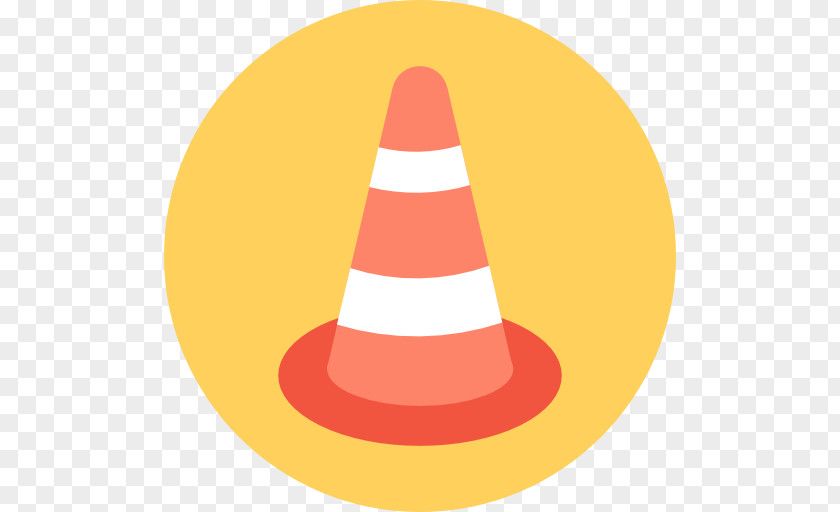 Hat Cone Orange PNG