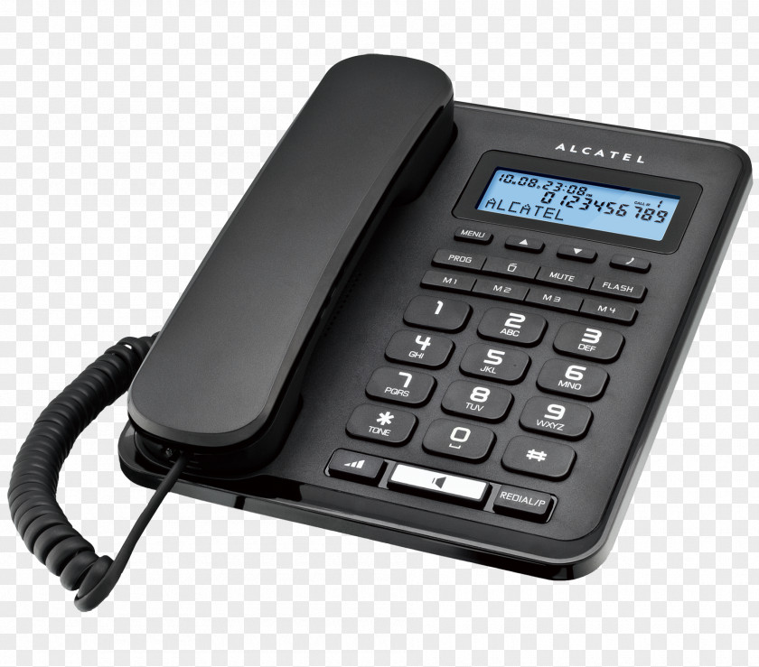 Phone Desk Alcatel Mobile Digital Enhanced Cordless Telecommunications Telephone Home & Business Phones PNG