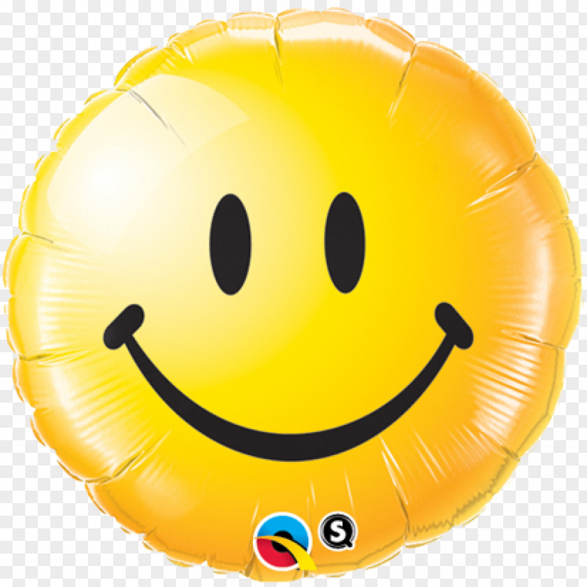 Balloon Mylar Smiley Emoticon Birthday PNG