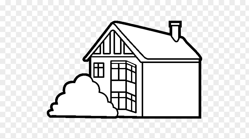 Modern House Sckech Drawing Coloring Book Painting PNG