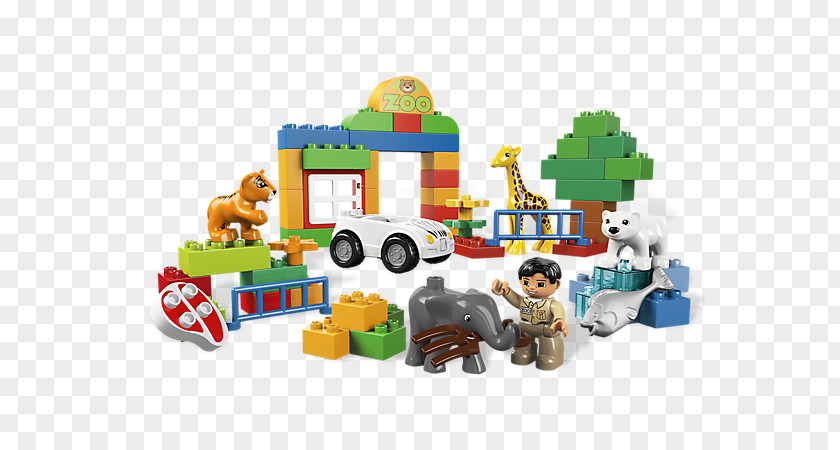 Toy LEGO 6136 DUPLO My First Zoo Town Building Set Lego Minifigure PNG