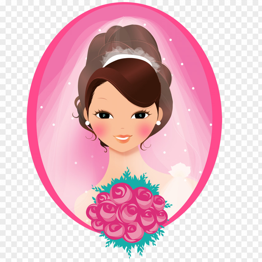 Bride My Little Wedding Face PNG