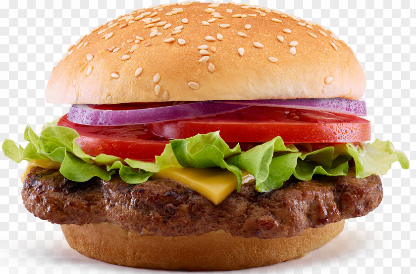 Burguer Hamburger Fast Food Cheeseburger Recipe PNG