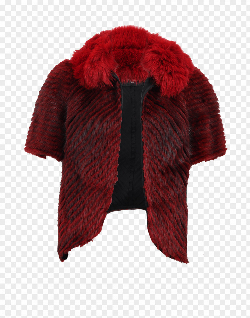 Fur Shawl Wool Cardigan PNG