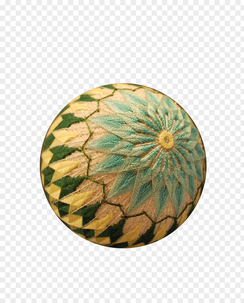 Temari Balls Vector Abstract Flower Icon PNG