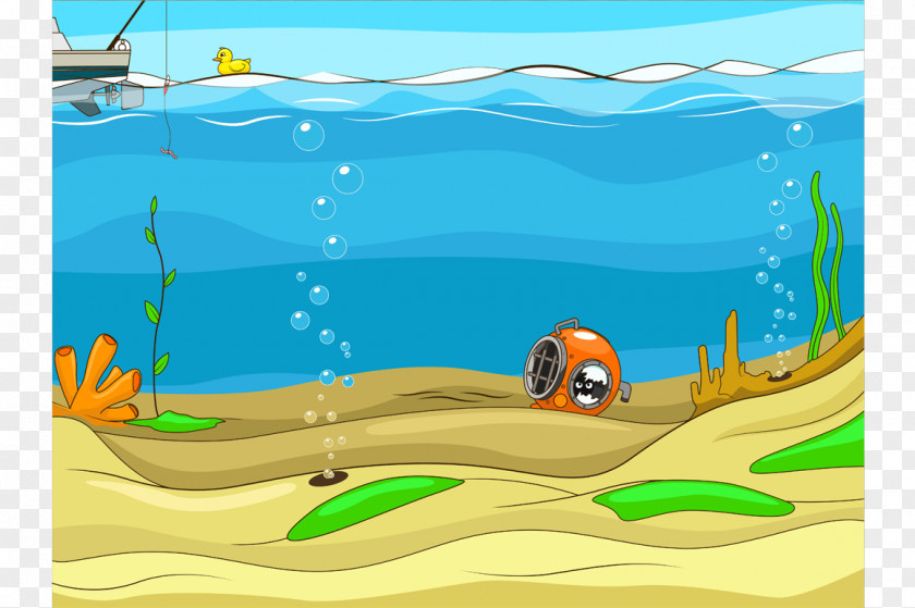 Illustration Daily Life Underwater Game PNG
