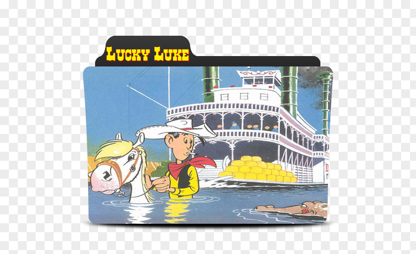 LUCKY LUKE En Remontant Le Mississippi Lucky Luke Brand Cartoon PNG