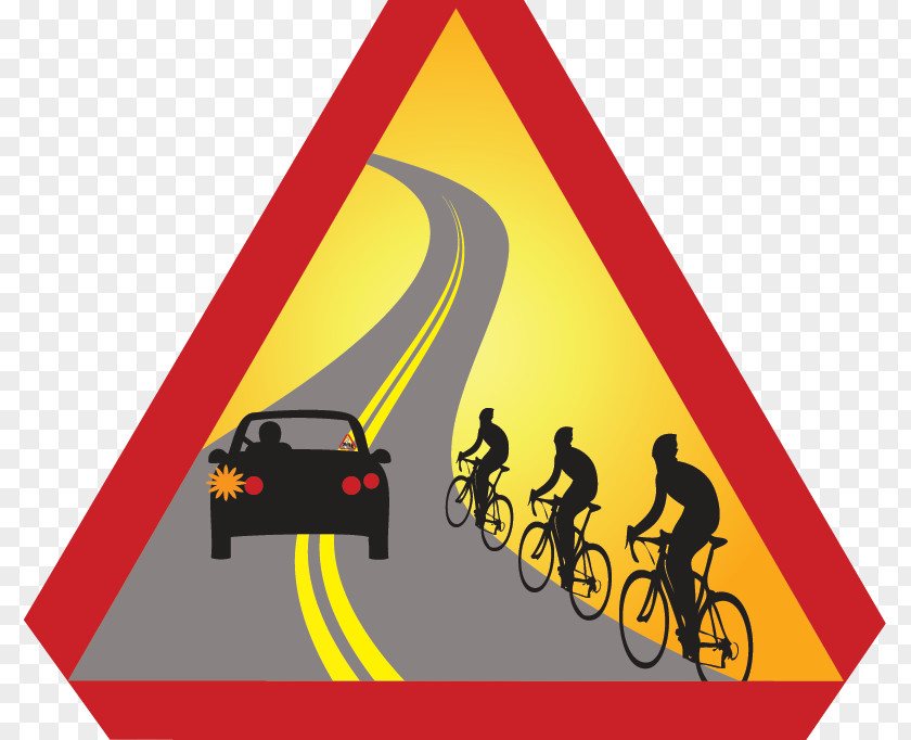 Cycliste Road Cycling Bicycle Traffic Code Sign PNG