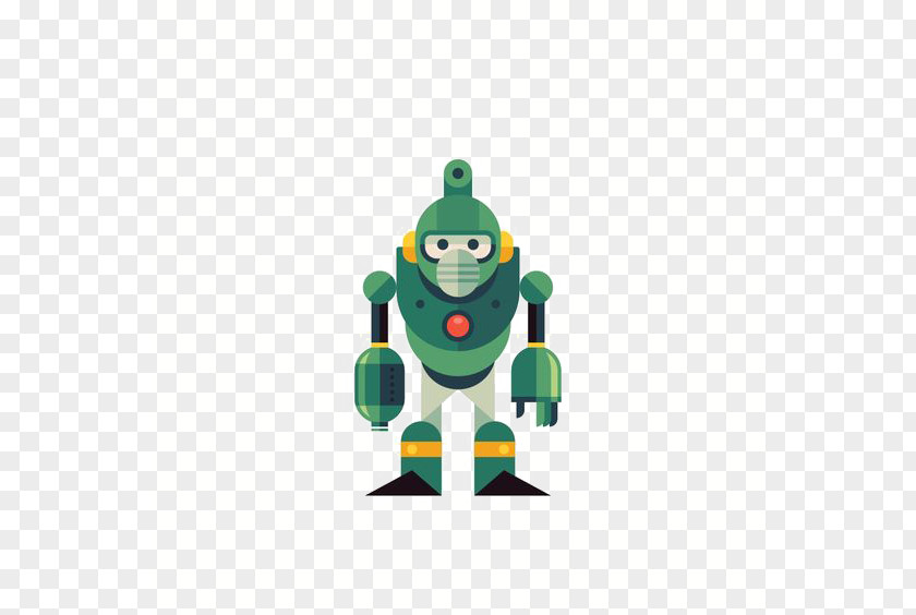 Green Robot Illustrator Illustration PNG