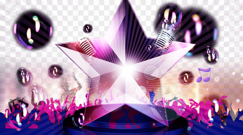 Poster Concert Computer File PNG file, poster singer Match background, purple and white star clipart PNG