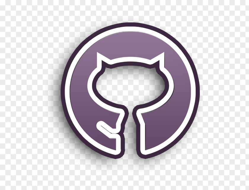 Symbol Purple Circle Icon Github Outline PNG